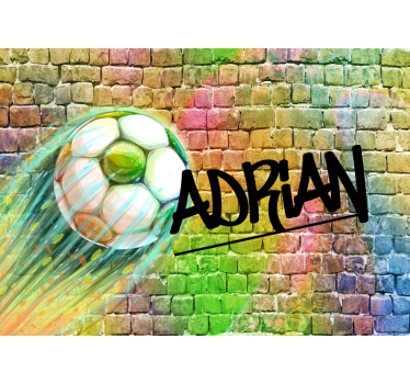 Wall mural vehicle soccer ball motion - TenStickers