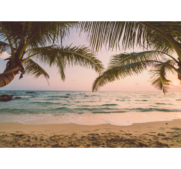 Idyllic beach landscape Bathroom Wall Murals - TenStickers