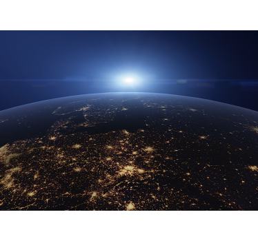 Earth from Space Mural for Bedroom - TenStickers