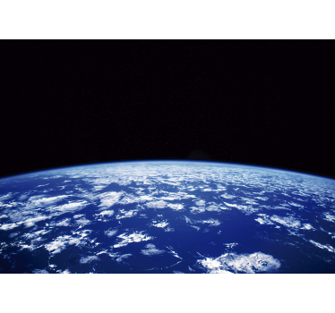 Earth from space with clouds space mural wallpaper - TenStickers