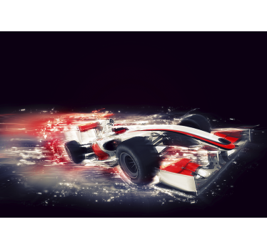 Bolide F1 car mural - TenStickers