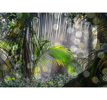 Amazonian lights forest mural wallpaper - TenStickers