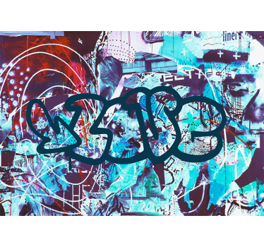 Urban graffiti with text word wall mural - TenStickers