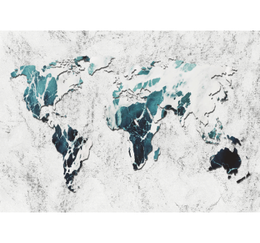 Marble world map world map wall mural - TenStickers