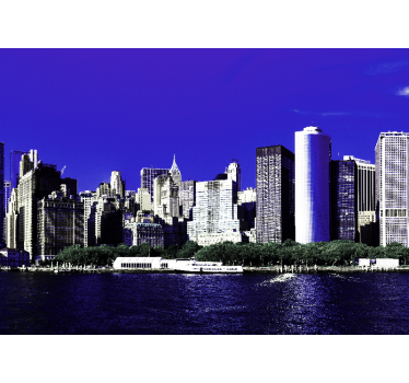 Skyscrapers in Manhattan new york mural wallpaper - TenStickers