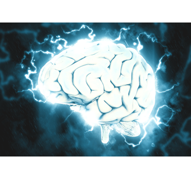 Electric Brain Concept art wall mural - TenStickers