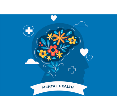 Mental Health brain modern mural wallpaper - TenStickers