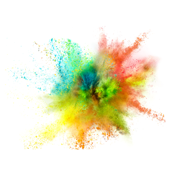 Abstract wall mural colorful splash design - TenStickers