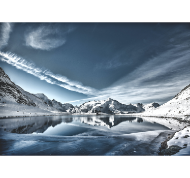 Majestic glacial landscape wall mural mountain - TenStickers