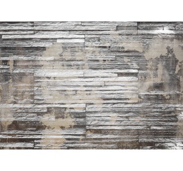 Modern golden large bricks  brick mural - TenStickers