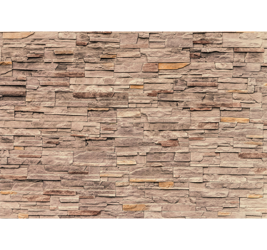 Elegant beige brick mural - TenStickers