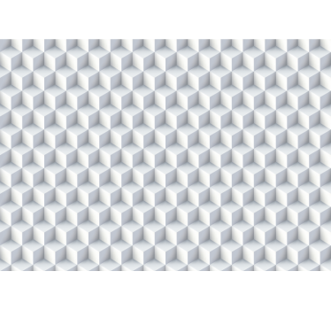 Multiple white cubes  3d mural wallpaper - TenStickers