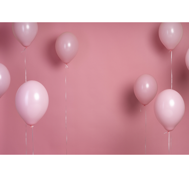 Pink balloons and background Children Wall Murals - TenStickers