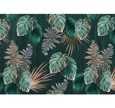Wall mural nature tropical leaf inspirations - TenStickers