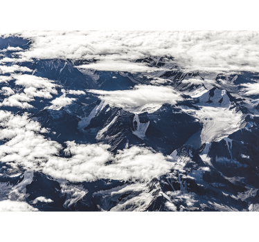 Wall mural mountain majestic mountain range view - TenStickers