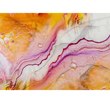 Abstract wall mural vibrant fluid designs - TenStickers