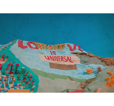 Romantic wall mural love is universal - TenStickers