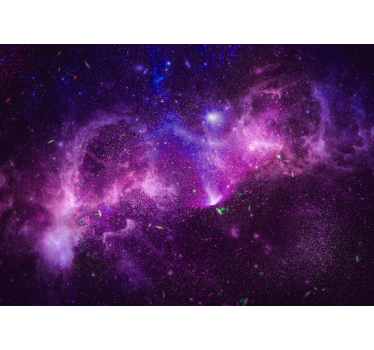 Abstract splashed purple galaxy wall murals for teenage bedrooms - TenStickers