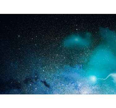 Space wall mural galaxy nebula scene - TenStickers