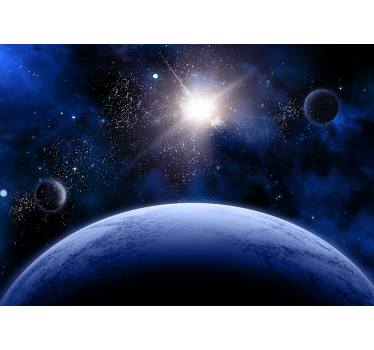 Aesthetic sky with stars Wallpaper Photo - TenStickers