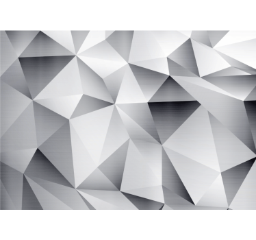 Silver cosmic geometric pattern wall wraps for office - TenStickers