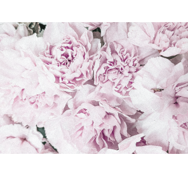 Flower wall mural soft pink blossoms - TenStickers