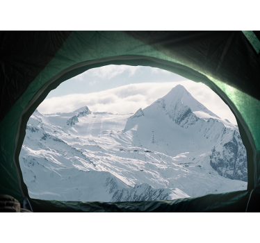 Wall mural mountain majestic snow peaks - TenStickers