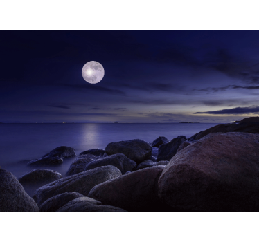 Moonlight purple Wallpaper Photo - TenStickers