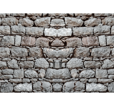 Rustick grey cement stone murals - TenStickers