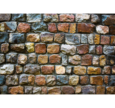 Mural stone wall with natural stone surface - TenStickers