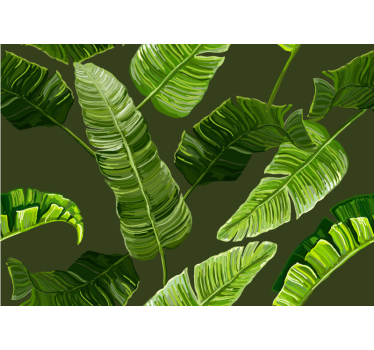 Wall mural nature lush green foliage design - TenStickers
