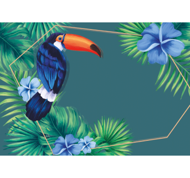 Animals wall mural tropical toucan bird - TenStickers