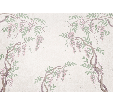 Delicate Floral Vines flower wall mural - TenStickers