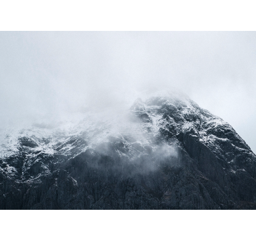 Wall mural mountain icy summit of the mountain - TenStickers