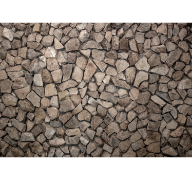 Mural stone wall with natural rock texture - TenStickers