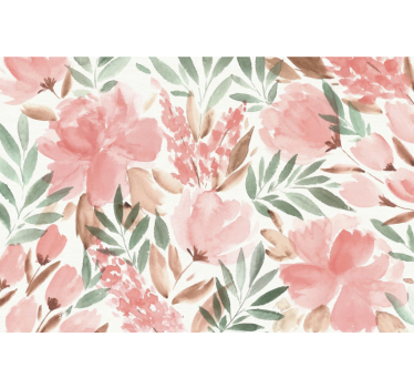 papier peint panoramique florale panoramic wall mural - TenStickers