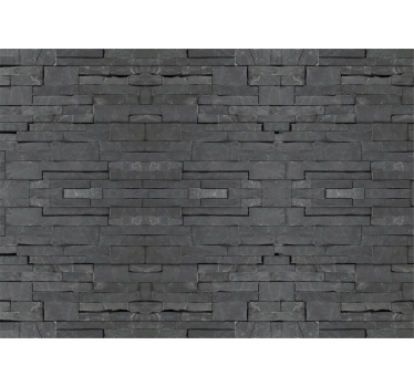 Negro ladrillos brick wall mural - TenStickers