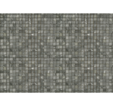 黒いタイルBlack tiles Bathroom Murals - TenStickers