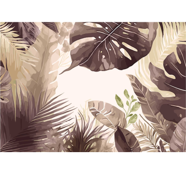 tropical plants Bathroom Murals - TenStickers