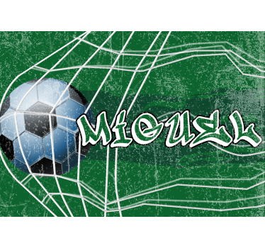 grafitti goal with name Teenage wall murals - TenStickers