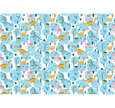 Kids wall murals dinosaurs - TenStickers