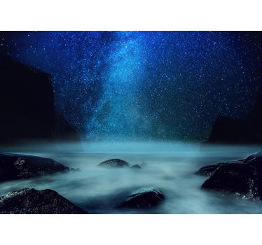 Bright Cost Sky landscape wall mural - TenStickers
