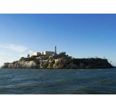 Alcatraz island mural wallpaper - TenStickers
