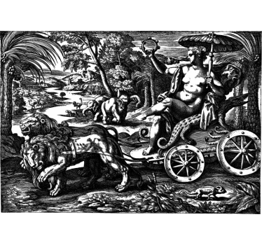 Vintage jungle photo wallpaper - TenStickers
