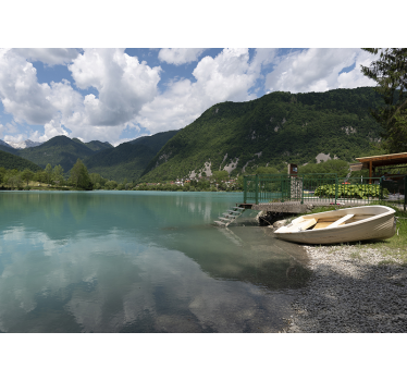 Little mountain lake wall mural - TenStickers