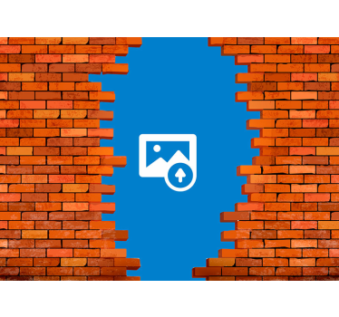 hole in the wall with photo custom murals - TenStickers