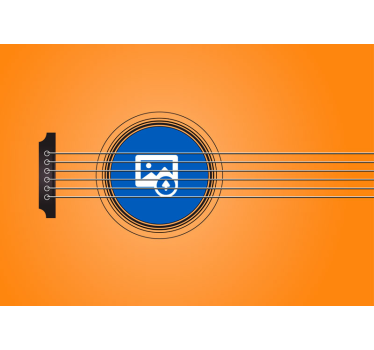 music frame with photo custom murals - TenStickers