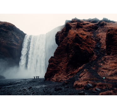 Multiple waterfalls mural - TenStickers
