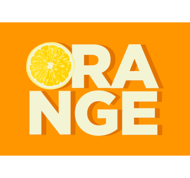 Fresh citrus flavor quote wall mural - TenStickers