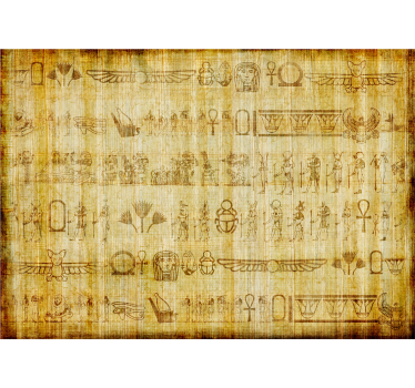 hieroglyphics vintage mural - TenStickers
